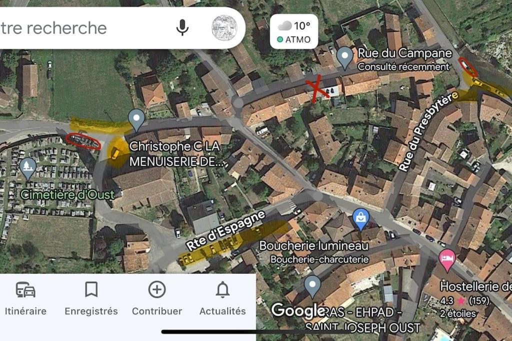 La Petite Ourse Maison De Village A Oust المظهر الخارجي الصورة